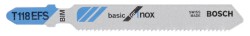 Bosch Jigsaw blade T 118 EFS Basic for Inox