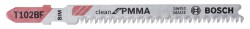 Bosch Jigsaw blade T 102 BF Clean for PVC