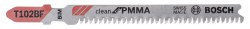 Bosch Jigsaw blade T 102 BF Clean for PMMA