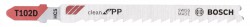 Bosch Jigsaw blade T 102 D Clean for PP