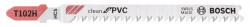 Bosch Jigsaw blade T 102 H Clean for PVC