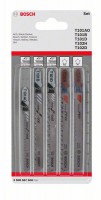 Bosch JSB 5pc set Wood+Plastic (TShank)
