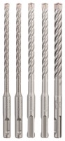 Bosch SDS Plus5X; Hammer Drill Bit 6/6/8/8/10mm 5pc Set