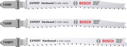 Bosch Expert �Hardwood 2side clean� Jigsaw Blade Set 3pc