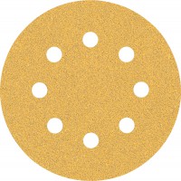 Bosch Expert C470 Sandpaper for Random Orbital Sanders 115 mm, 8 holes, G 60 5pc