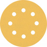 Bosch Expert C470 Sandpaper for Random Orbital Sanders 115 mm, 8 holes, G 120 5pc