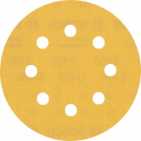 Bosch Expert C470 Sandpaper for Random Orbital Sanders 115 mm, 8 holes, G 400 5pc