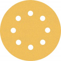 Bosch Expert C470 Sandpaper for Random Orbital Sanders 125 mm, 8 holes, G 60/120/240 6pc