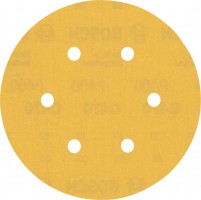 Bosch Expert C470 Sandpaper for Random Orbital Sanders 150 mm, 6 holes, G 400 5pc