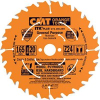 CMT Plus Rip And Crosscut Saw Blade Hw 165mm X 1.7 X 20mm 24 Teeth Saw Blade