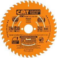 CMT Plus Finish Saw Blade 190mm Diameter 30mm Bore 42 Teeth