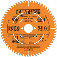 CMT Plus Fine Finish Saw Blade 190mm Diameter 30mm Bore 64 Teeth