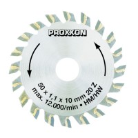 Proxxon 28017 Carbide tipped blade, 50 mm diameter (20 teeth) NO 28 017
