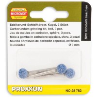 Proxxon 28782 Corundum grinding bits, ball, 3 pcs.  NO 28 782