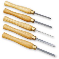 Proxxon 27023 Woodturning chisel set (5-piece)  NO 27 023