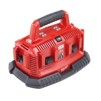 Milwaukee M14 - M18 Multibay Multi Voltage Charger for 14-18 Volt Li-Ion 240 Volt