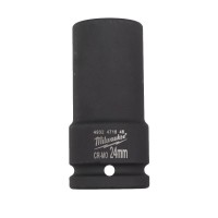 Milwaukee SHOCKWAVE� IMPACT DUTY  3/4\" Impact Socket Long 24mm - 1pc