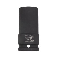 Milwaukee SHOCKWAVE� IMPACT DUTY  3/4\" Impact Socket Long 27mm - 1pc
