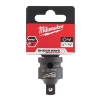 Milwaukee [NO LONGER AVAILABLE] Milwaukee 1/2\" - 3/8\" Square Drive SHOCKWAVE IMPACT DUTY IMPACT Socket ADAPTOR - 1pc