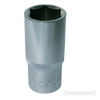 Silverline Socket 1/2\" Drive Deep Metric 10mm 673433