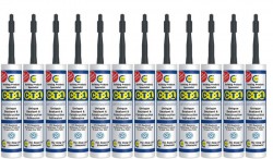 C-TEC CT1 Anthracite Sealant & Construction Adhesive Box Of 12 Tubes
