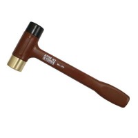 Narex Woodworking Mallet With Brass And Plastic Striking Faces 631g Brown Body