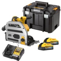 DeWalt DCS525H2T 18v Plunge Saw Kit with 2 x 5.0Ah POWERSTACK Li-ion batteries and charger - DCS525H2T