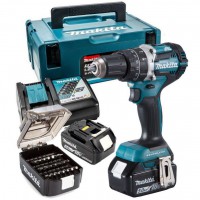 Makita DHP484TJX9 18V LXT Brushless Combi Hammer Drill Anniversary Kit 2x5ah - DHP484TJX9