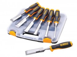 DEWALT Chisel Set, 6 Piece + Free Chisel Knife - DWHT48305-P