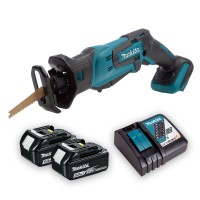 Makita DJR183 18 Volt LXT Li-Ion Cordless Mini Reciprocating Saw + X2 5.0Ah Battery & Charger