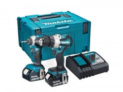 Makita DLX2507TJ DHP489Z 18V Brushless Combi Drill and DTD153Z 18V Brushless Impact Driver LXT