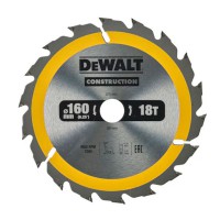 DeWalt 160mm x 20mm 18T Construction Circular Saw Blade - DT1931-QZ