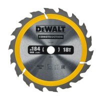 DeWalt 184mm x 16mm 18T Construction Circular Saw Blade - DT1938-QZ