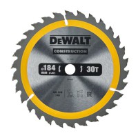 DeWalt 184mm x 16mm 30T Construction Circular Saw Blade - DT1940-QZ