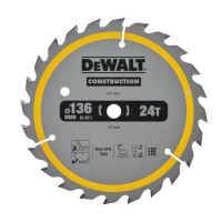 DeWalt 136mm x 10mm 24T Construction Circular Saw Blade - DT1947-QZ