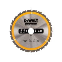 DEWALT DT1952 TCT Rip Saw Construction Circular Saw Blade 216mm x 30mm x 24 Teeth