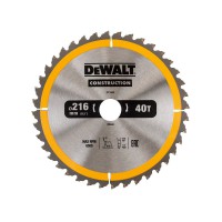 Dewalt DT1953 TCT Construction Circular Saw Blade 216mm x 30mm 40T