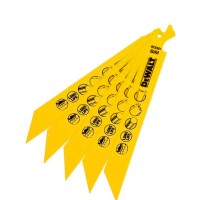 DeWalt DT2361 Pack of 5 x Reciprocating Bi Metal HCS and HSS Blades 152mm