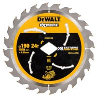 DeWalt 190mm Diamond Bore 24T EXTREME RUNTIME Circular Saw Blade to suit DCS577 - DT40270-QZ
