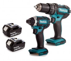 Makita DTD152Z 18 Volt LXT Li-Ion Cordless Impact Driver Body Only + DHP482 Cordless Combi Hammer Drill Driver