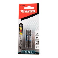 Makita E-03305 50mm Impact Premier Pozi PZ2 Bits Pack of 2