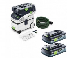 Festool Cordless Mobile Dust Extractor CTLC MIDI I-Basic +2 x 4AH Battery