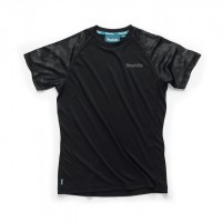 Makita MK102W Womens Black Tech T-Shirt Size 10