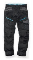 Makita MK303M Mens Black Vector Stretch Trousers 28W 29L