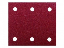 Makita P-33146 Abrasive Paper 114 x 102 mm 180G Hook & loop 1/4 Punched Pack of 10