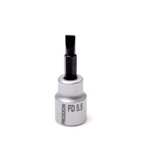 Proxxon 23592 3/8\" Flat Screwdriver Bit FD 5.5 mm, 50 mm length NO 23 592