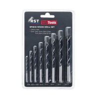 RST1007 Rock Solid Tools 8 Piece Wood Drill Bit Set 3-10mm
