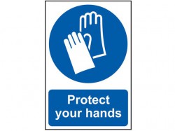 Scan SCA0023 Protect Your Hands Sign - PVC 200 x 300mm