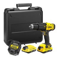 Stanley FATMAX V20 SFMCD711D21-GB Hammer Drill Driver with 2x 2.0Ah Battery and Kit Box