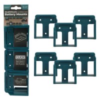 Stealth Mounts Blue Battery Mounts Makita LXT Batteries (6 Pack)